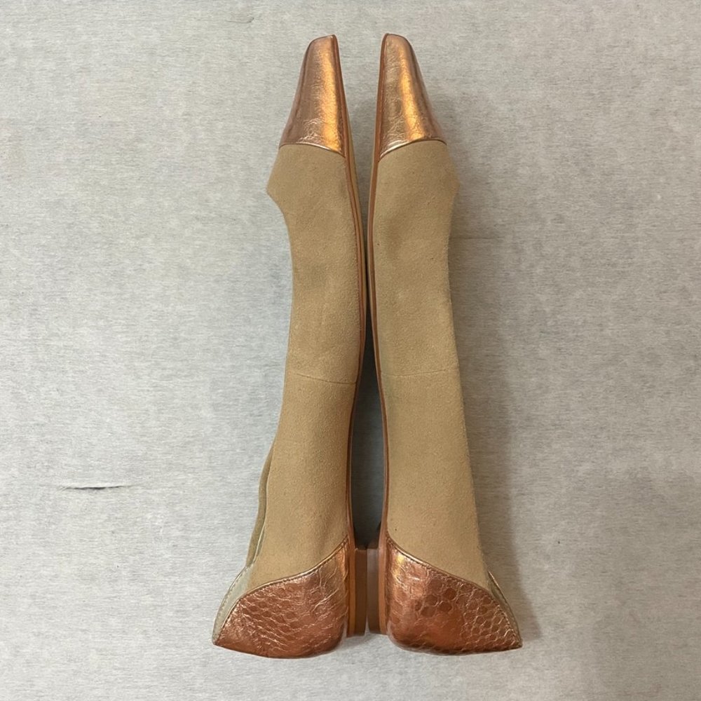 MICHAEL KORS Carissa Toe Cap Flat Rose Pointed - Picture 5 of 9